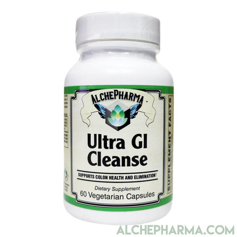 ULTRA GI CLEANSE (No Harsh Laxatives) w/ demulcent and carminative properties that soothe the mucosal lining.-cleanse-AlchePharma