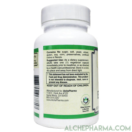 Ultra Veggie Enzymes w/ protease enzymes active at pH levels of 6.0, 4.5 and 3.0 ( patented nzimes™ )-enzymes-AlchePharma
