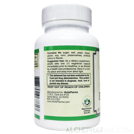 Ultra Veggie Enzymes w/ protease enzymes active at pH levels of 6.0, 4.5 and 3.0 ( patented nzimes™ )-enzymes-AlchePharma