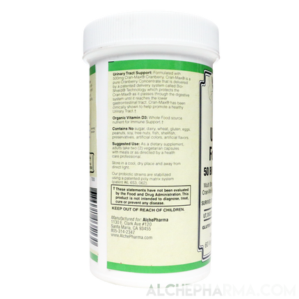 Urinary Formula - 50 Billion Probiotic Multi Strain w/Pre-Biotic and Cran-Max®️-Probiotics-AlchePharma