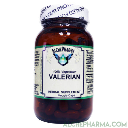 Valerian Root 500mg Capsules- Organic Valeriana officinalis-AlchePharma