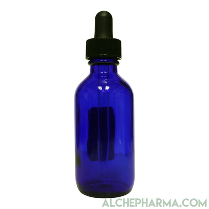 Vibrant Cobalt Blue Glass Dropper Bottles-Bottle-AlchePharma