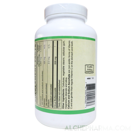 Vitamin C 1000mg buffered calcium and sodium ascorbates with bioflavonoids tablets-AlchePharma