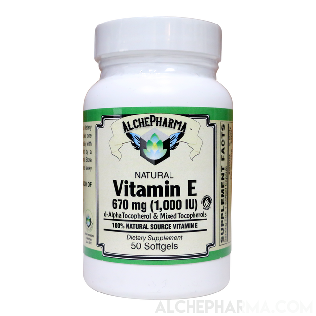 Vitamin-E 1,000 Natural Mixed Tocopherols-Vitamin-AlchePharma
