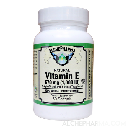 Vitamin-E 1,000 Natural Mixed Tocopherols-Vitamin-AlchePharma