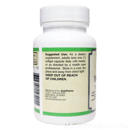 Vitamin E 134 mg (200 IU) 100% Natural Mixed Tocopherols D-Alpha form-Vitamins & Supplements-AlchePharma