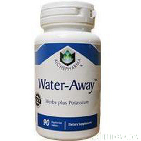 WATER AWAY - A mild herbal diuretic plus Potassium ( 90 Vegetarian Tablets )-Diuretic-AlchePharma-90 Veg Tabs-AlchePharma