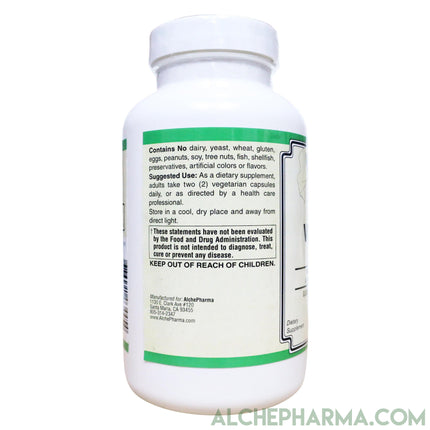 Whole Food Vitamin C ( Acerola Extract, Whole Food Blend ) 500mg = 2caps - Vegan-Anti-Oxidant-AlchePharma