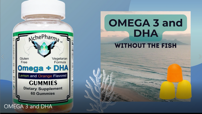Omega + DHA ( Algae and Chia Seed Based ) Vegetarian Gummies